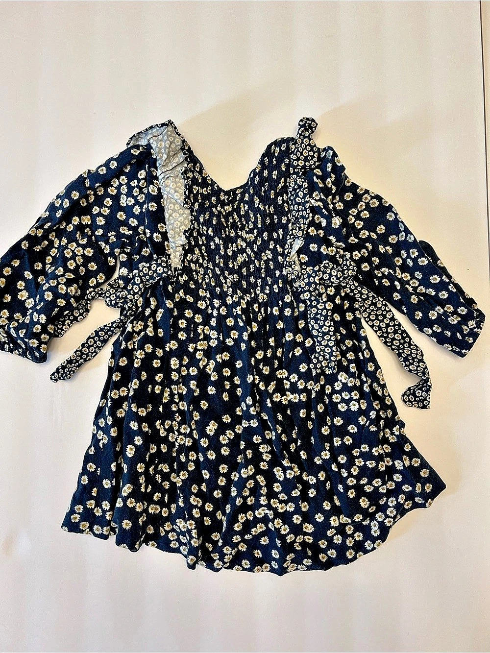 Zara Girls Floral Casual Dress 18-24M Like New